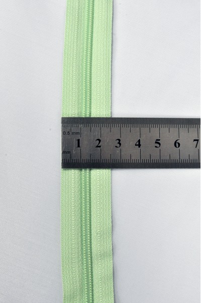 ZIP034 2號拉鏈  單頭拉鏈款式  聚酯牙拉鏈款式  密尾拉鏈  不設單獨拉鍊訂購 側面照